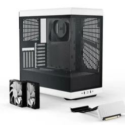 حقيبة HYTE Y40 Premium للكمبيوتر الشخصي - أسود/أبيض