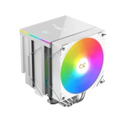Xigmatek AK6 Digital Dual Tower CPU Cooler (ARGB, 240W TDP) - White