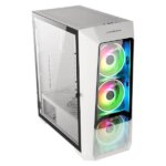 Abkoncore H300G 4 FANS  Mid-tower PC  Case - White - Image 5