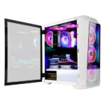 Abkoncore H300G 4 FANS  Mid-tower PC  Case - White - Image 7