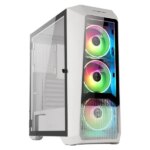Abkoncore H300G 4 FANS  Mid-tower PC  Case - White - Image 4