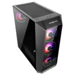Abkoncore H300G  Sync 4 ARGB FANS  Mid-tower PC  Case - Black - Image 9