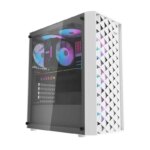 Dark Flash DK351 ATX PC Case  4RGB FANS - White - Image 3