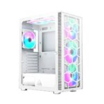 Montech X3 Glass RGB Mid-Tower Gaming Case  - 6 FANS - White - Image 3