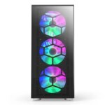 Montech X3 RGB Mid-Tower Gaming Case  6 FANS Glass Black - Image 3