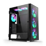 Montech X3 RGB Mid-Tower Gaming Case  6 FANS Glass Black - Image 2
