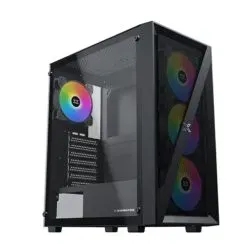 Xigmatek Blade Mid Tower PC Case , 4 FANS RGB- Black