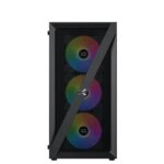 Xigmatek Blade RGB Mid Tower PC Case  -Tempered  Glass- Mesh Front Panel - 4 FANS | EN40887 - Image 4