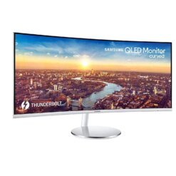 Samsung 34 inch CJ791 Curved Monitor Thunderbolt (  34 " - WQHD  - 100Hz - VA - Curved ) |LC34J791WTMXUE