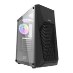 Dark Flash DK150 ATX PC Case 4RGB FANS -Black
