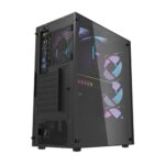 Dark Flash DK352 ATX PC Case  4RGB FANS - (Black-White) - Image 4