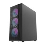 Dark Flash DK352 ATX PC Case  4RGB FANS - (Black-White) - Image 5