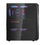 Dark Flash DK352 ATX PC Case  4RGB FANS - (Black-White) - Image 6