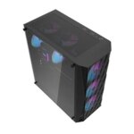 Dark Flash DK352 ATX PC Case  4RGB FANS - (Black-White) - Image 7