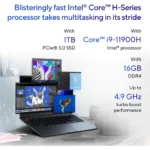 ASUS Vivobook Pro 16 OLED Laptop ( INTEL CORE i9 11900H / RTX 3050 4GB / 16GB DDR4 RAM /1TB SSD / 16.0 WUXGA OLED) K6602HC-MB082W-SILVER - Image 8