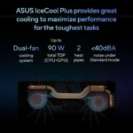 ASUS Vivobook Pro 16 OLED Laptop ( INTEL CORE i9 11900H / RTX 3050 4GB / 16GB DDR4 RAM /1TB SSD / 16.0 WUXGA OLED) K6602HC-MB082W-SILVER - Image 6