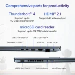 ASUS Vivobook Pro 16 OLED Laptop ( INTEL CORE i9 11900H / RTX 3050 4GB / 16GB DDR4 RAM /1TB SSD / 16.0 WUXGA OLED) K6602HC-MB082W-SILVER - Image 4
