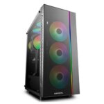 DeepCool MATREXX 55 ADD-RGB 4Fans ADD-RGB Lighting System Computer Case - Black