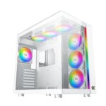 Xigmatek Aqua Ultra Dual Chamber RGB Mid-Tower Gaming Case - White | EN40689 - Image 7