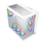 Xigmatek Aqua Ultra Dual Chamber RGB Mid-Tower Gaming Case - White | EN40689