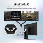 CORSAIR XENEON 27" OLED QHD Gaming Monitor, 240Hz / 0.03ms, HDR with 1000nit Peak Brightness, NVIDIA G-Sync, 1.07B (10-bit RGB) Colors, HDMI 2.1 / DP1.4, Type-C DP Alt, Black | CM-9030002-PE - Image 2