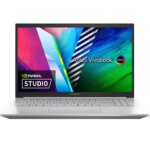 ASUS Vivobook Pro 15 OLED Laptop ( R5 5600H / 8GB DDR4 / 512GB SSD / 15.6" FHD OLED/ RTX 3050 4GB /Eng-AR Keyboard /2 Years ASUS Warranty) | M3500QC-OLED1R5W-SILVER