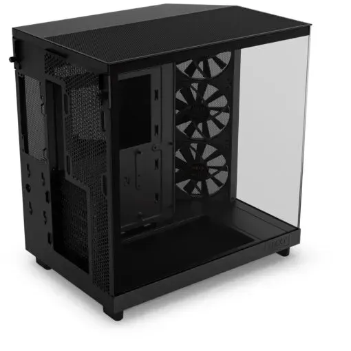 حقيبة الكمبيوتر NZXT H6 Flow ذات الحجرة المزدوجة - أسود