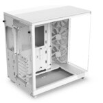 NZXT H6 Flow Dual Chamber PC Case - White