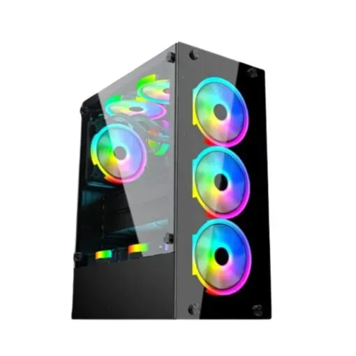 WJ Coolman Infinity 4 RGB Fans Mid-Tower Gaming PC Case