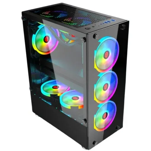 WJ Coolman Infinity 4 RGB Fans Mid-Tower Gaming PC Case