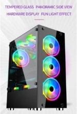 WJ Coolman Infinity 4 RGB Fans Mid-Tower Gaming PC Case - Image 9
