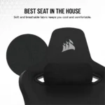 Corsair TC200 Fabric Black Gaming Chair | CF-9010049-WW - Image 8