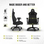 Corsair TC200 Fabric Black Gaming Chair | CF-9010049-WW - Image 6