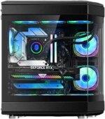 WJ Coolman Y40 6 RGB Fans Mid-Tower Gaming PC Case - Black - Image 6