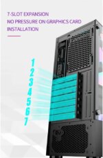 WJ Coolman Infinity 4 RGB Fans Mid-Tower Gaming PC Case - Image 6
