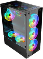 WJ Coolman Infinity 4 RGB Fans Mid-Tower Gaming PC Case - Image 10