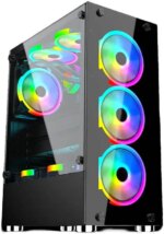 WJ Coolman Infinity 4 RGB Fans Mid-Tower Gaming PC Case - Image 4