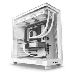 حقيبة الكمبيوتر NZXT H6 Flow ذات الحجرة المزدوجة - أبيض