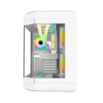 WJ Coolman Y40 6 RGB Fans Mid-Tower Gaming PC Case - White - Image 8