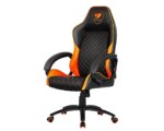 Cougar Fusion S Gaming Chair   - Black Orange ( Leather / Fabric ) - Image 2