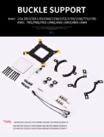 WJ Coolman Neon Mirror 240mm  AIO Cooler - (White/Black) - Image 2