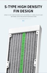 WJ Coolman Neon Mirror 240mm  AIO Cooler - (White/Black) - Image 8
