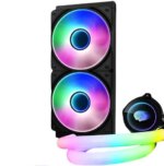 WJ Coolman Neon Mirror 240mm  AIO Cooler - (White/Black)