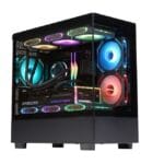 WJ Coolman Blade Micro-ATX  Elite 3F ARGB PC Case - Black