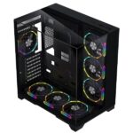 WJ Coolman Robin 1 Vision PC Case 4 ARGB Fans - Black - Image 3