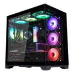 WJCoolman Robin 2 PRO PC Case 7 ARGB Fans - Black
