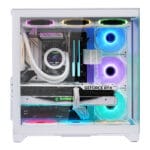 WJ Coolman Robin 2 PRO PC Case 7 ARGB Fans - White - Image 3