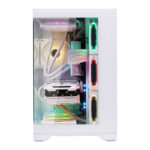 WJ Coolman Robin 2 PRO PC Case 7 ARGB Fans - White - Image 4