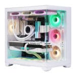WJ Coolman Robin 2 PRO PC Case 7 ARGB Fans - White - Image 6