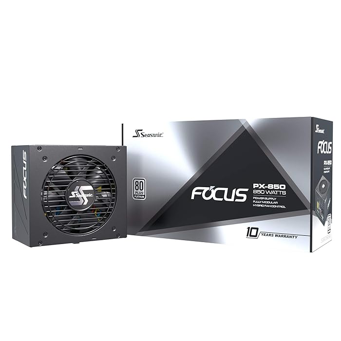 1 Seasonic FOCUS PX-850 | 850W | 80+ Platinum | Full-Modular | ATX Form Factor | Low Noise | SSR-850PX - Image 1